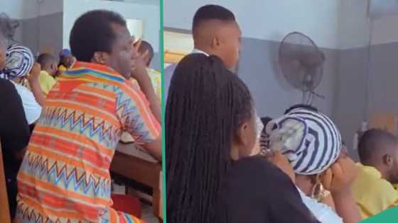 "Who told you not to read?" Student battles his mates for not allowing him copy during examination