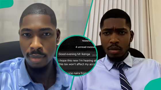 New tax laws: Nigerian banker displays unexpected messages he got from customer, screenshot trends