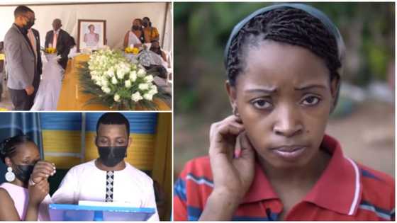 Husband of bride buried on her wedding day says she saw her death coming, shares details in touching video