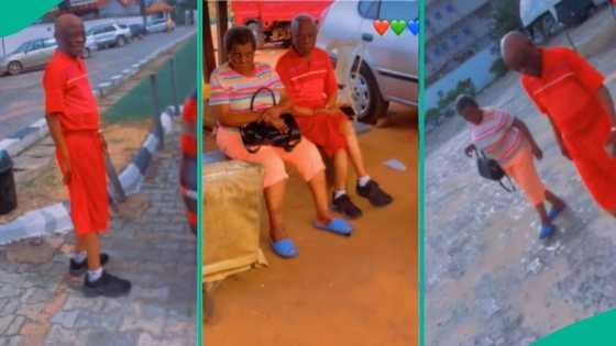 Grandpa refuses to apologise to grandma, maintains his big boy "steeze" in funny video