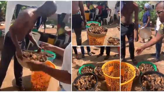 Nigerian lady exposes in video her caterer who stole meat & fish after hiding it from guests at occasion