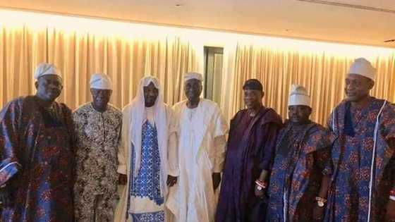 Sarkin Legas, Oba Rilwanu, ya ziyarci Sanusi har gida a Legas (Hotuna)