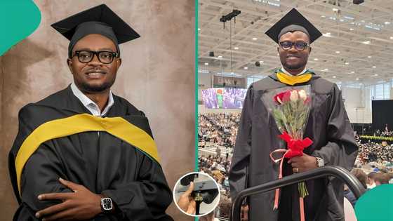 Nigerian man graduates with Master’s degree in US university, shows off his perfect CGPA