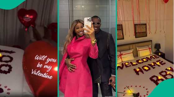Iyabo Ojo’s daughter Priscy asks fiance Juma Jux to be her val in romantic video: “Love lives here”