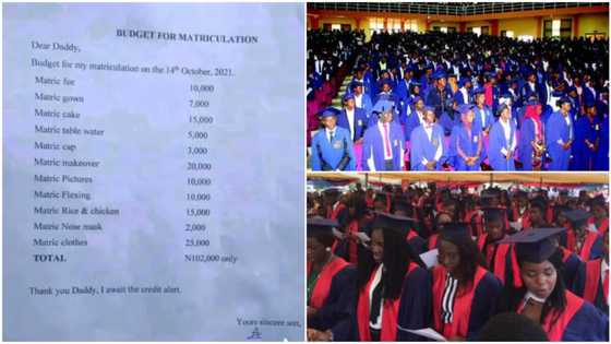 Son tells dad he will need N102k for matriculation, says flexing is N10k, list amazes Nigerians