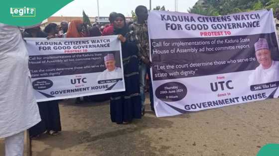 Protesters storm Kaduna Govt house, demand El-Rufai's arrest: "We've endured abuse of power"