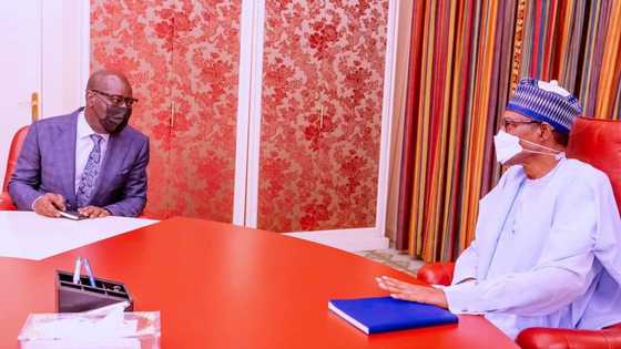 Yanzu Yanzu: Shugaba Buhari ya shiga labule da Gwamna Obaseki a fadar shugaban kasa