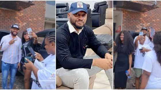 “The love is too much”: Yul Edochie gushes as several ladies struggle to take pics with him, video trends