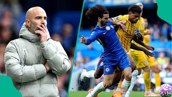 Enzo Maresca reacts as Chelsea slip in Premier League title race after Brighton defeat