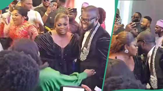 Funke Akindele and ex-husband JJC Skillz dance together at their movie premiere, video warms hearts