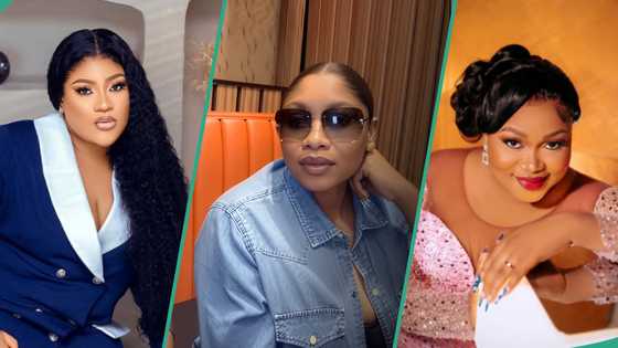 Nkechi Blessing calls out Ruth Kadiri as she meets her lookalike, people react: “Ask your parents?”