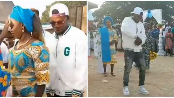 Groom's swaggy look at his traditional ceremony leaves peeps confused: "He forget say he dey do wedding"