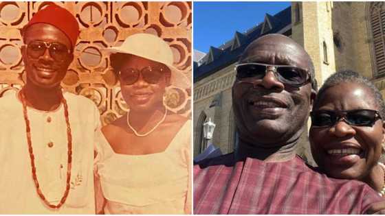 "We are 34": Oby Ezekwesili gushes over hubby, shares old and new photos as they mark wedding anniversary