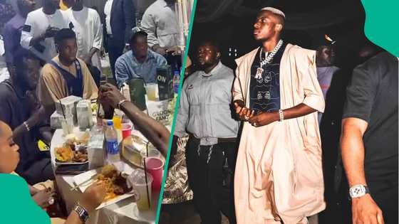 Osimhen, Boniface cause stir with stacks of naira notes at Arokodare’s brother’s wedding, video
