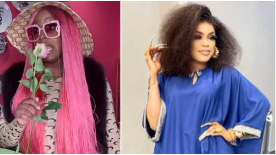 E choke: Hilarious reactions as DJ Cuppy channels her inner Bobrisky in a TikTok video
