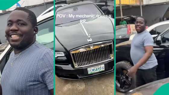 Nigerian man finds out his mechanic drives Rolls Royce, video gets attention on TikTok