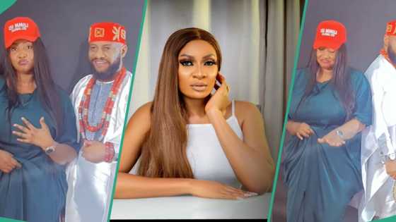 Yul Edochie and Judy ignore trolls with loved-up dance clip, while 1st wife May calls on her creator