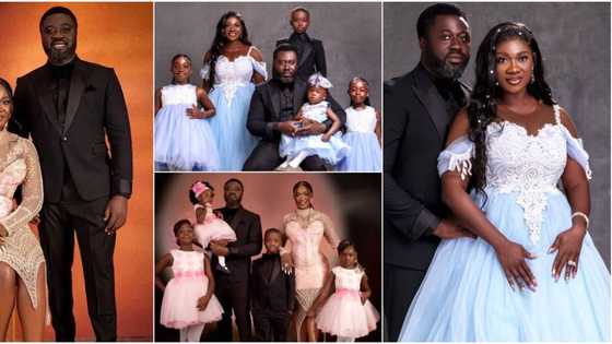 10 years without drama: 4 gorgeous outfits of Mercy Johnson's family as they celebrate wedding anniversary