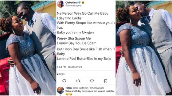 "I commented on her post": Nigerian man secures the heart of beautiful damsel he met on Twitter, marries her