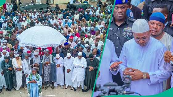 An yi jana'izar mahaifin gwamma da Allah ya yiwa rasuwa