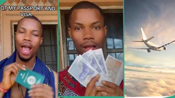 "I got my passport and visa": Nigerian man changes Naira to Pounds, relocates to UK with happiness