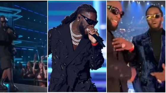 Burna Boy closes Billboard Music Awards with thrilling performance, meets American rapper Diddy