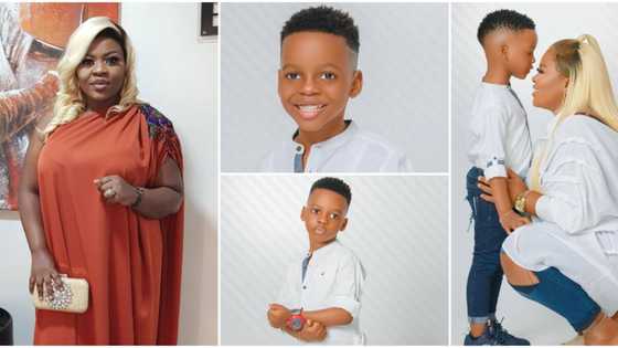 Nollywood actress Bimbo Thomas pens heartfelt message to son Jayden as he clocks 5, shares adorable pictures
