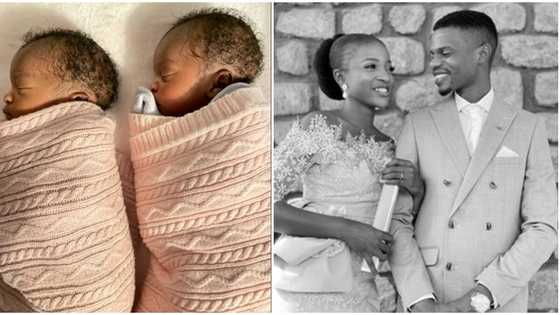 "Double blessing": Man welcomes twin babies, beautiful photos go viral on Twitter