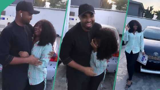 "You dey hold oga for waist?" Nigerian boss buys car for female employee, mixed reactions trail clip