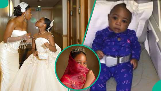 Davido's first daughter Imade clocks 10, floods timelines with princess themed shoot: "She's a diva"