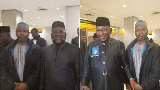 Malaman kungiyar Izala sun dira kasar Amurka don gudanar da Da’awah (Hotuna)