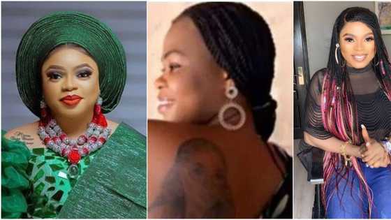 Lady who tattooed Bobrisky on her body begs Nigerians for help as she's now homeless