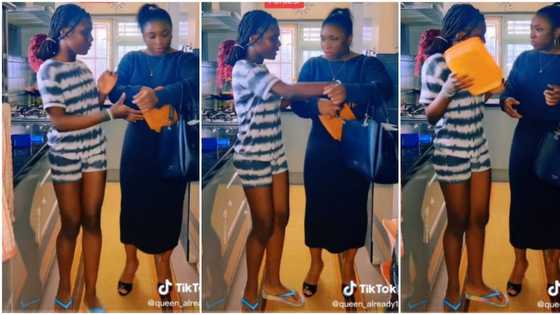 "It's embarrassing": Video shows funny moment stubborn lady stopped her mum from taking plate to a party