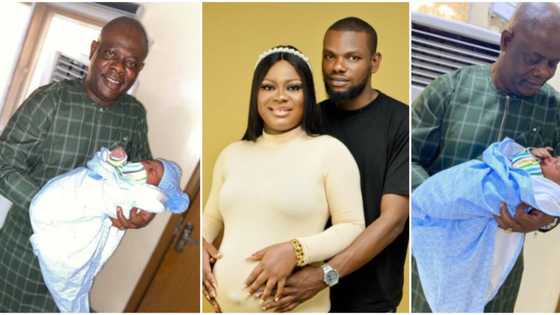 Fans celebrate with actor Yinka Quadri as he welcomes another grandchild to the world