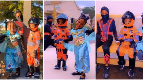 Mermade, astronaut and ninja warrior: Rude Boy’s 3 children appear in lovely costumes to celebrate Halloween