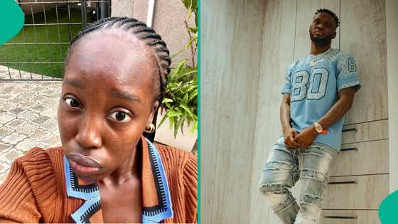 Victor Boniface roasts lady who dragged him on podcast, exposes chat: "U dey beg with ur hairline"