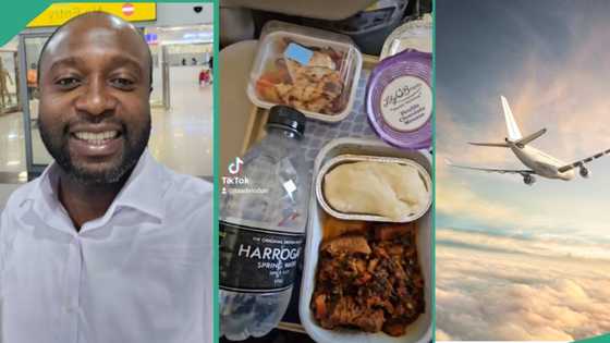 Man shares his food experience after flying with Air Peace from London Gatwick to Lagos Airport