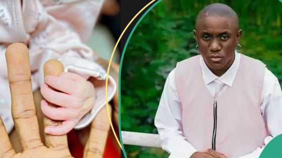 Singer Victony filled with joy as he welcomes bouncing baby girl, shares adorable picture