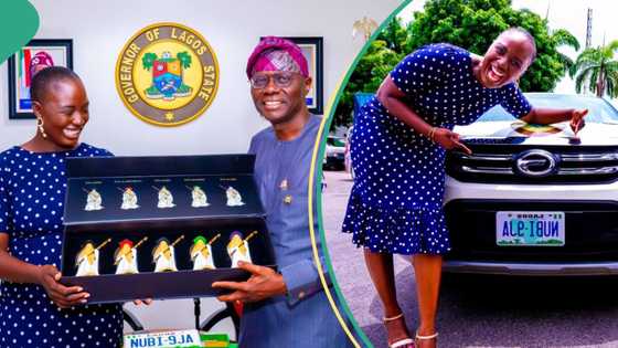 Pelumi Nubi: List of gifts Sanwo-Olu gave Nigerian lady who drove from London to Lagos