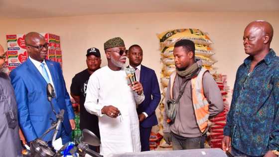 Man wins star prize, becomes owner of 2 motorcycles at a young age, celebrates victory