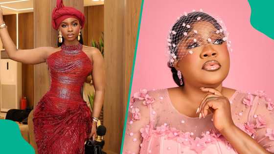 Priscilla Ojo and Toyin Abraham reunite at Veekee James' baby's dedication in Lagos, draw reactions
