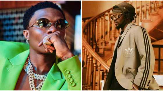 Wizkid & Kizz Daniel's cheerless greeting sparks reactions, video trends, netizens say: "When ego meets pride"