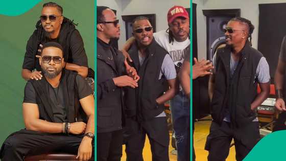 Styl-Plus sparks comeback rumours as studio video with Ladipoe trends online