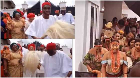 The moment Fidelis Anosike & Rita Dominic make entrance with lovely dance steps at their traditional wedding in Imo