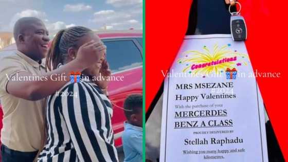 Husband's early Valentine's Day Mercedes-Benz surprise for wife goes viral on TikTok