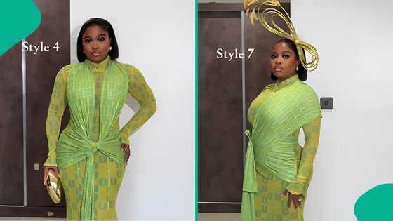 Veekee James displays how to rock 1 elegant dress in 7 different patterns: "I don't like stress"