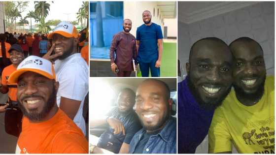 "Same colour": Two unrelated Nigerian men discover they have same looks, birthday and likes, photos emerge