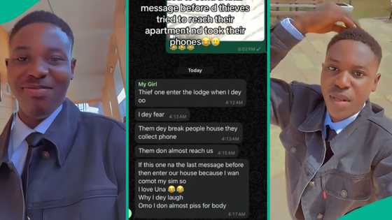 Man shares worrying last message his sister sent after thieves entered compound where she lives
