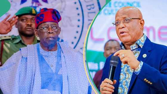"Ban ci amanar PDP ba," Gwamnan Eno ya yi bayani kan goyon bayan Tinubu a 2027