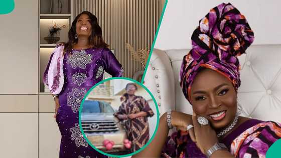 Jumoke George: Video of official presentation of house and car gifts to actress trends, she reacts